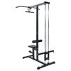 vidaXL Lat Pulldown Machine Manual Black 110 x 70 x 187 cm