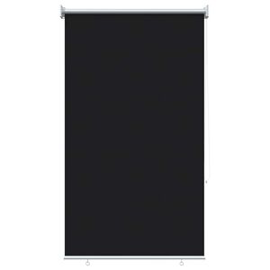 vidaXL Outdoor Roller Blind UV Protection Black 80 x 140 cm (W x H)