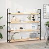 vidaXL Floating Shelves 4 pcs 160x20x4 cm Untreated Solid Wood Acacia