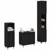 vidaXL Bathroom Furniture Set 3 pcs Black Oak 30 x 30 x 190 cm
