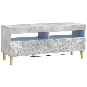 vidaXL LED TV Cabinet Concrete Grey Engineered Wood
