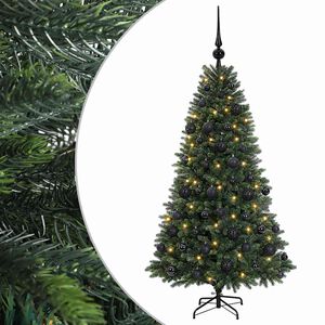 vidaXL Artificial Christmas Tree with Bauble 120 cm 150 LEDs
