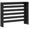 vidaXL Radiator Cover Black Oak 104 x 20 x 82 cm Engineered Wood