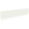 vidaXL Lawn Edging 20 pcs 103 x 25 cm Steel White