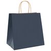vidaXL Paper Bags 250 pcs with Handles Blue 26x17x25 cm