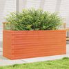 vidaXL Garden Planter Wax Brown 110x40x46 cm Solid Wood Pine