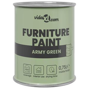 vidaXL Furniture Paint Green 10 x 10 x 12 cm Wall Print