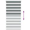 vidaXL Zebra Blind Dark Grey 80x150 cm Fabric Width 75.9 cm Polyester