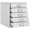 vidaXL Office Cabinet Grey 28x35x35 cm Metal