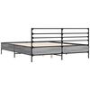 vidaXL Bed Frame without Mattress Grey Sonoma 150x200 cm King Size