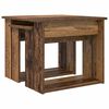 vidaXL Coffee Table Set 2 pcs Old Wood Engineered Wood