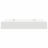 vidaXL Storage Bed Frame White 120 x 200 cm Engineered Wood