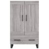 vidaXL Highboard Grey Sonoma 69.5x31x115 cm Engineered Wood