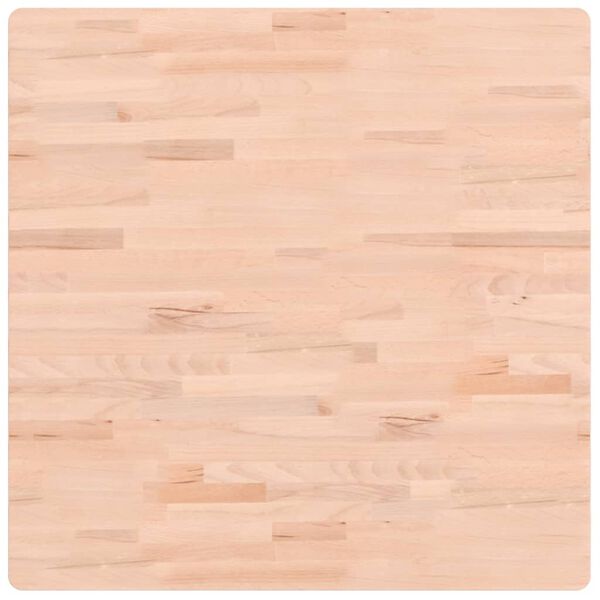 vidaXL Table Top 80x80x1.5 cm Square Solid Wood Beech