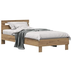 vidaXL Bed Frame Artisan Oak 75 x 190 cm Engineered Wood
