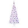 vidaXL Artificial Christmas Tree with Stand White 180 cm PVC and Steel