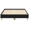 vidaXL Bed Frame Black Oak 203 x 123 x 25 cm Engineered Wood