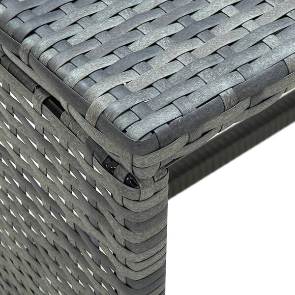 vidaXL Coffee Table Anthracite 70x40x38 cm Poly Rattan