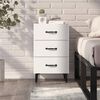 vidaXL Bedside Cabinet White 40x40x66 cm Engineered Wood
