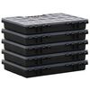 vidaXL Assortment Boxes 5 pcs 34.5x25x5 cm Polypropylene