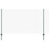 vidaXL Welded Wire Fence with Posts 50 x 1.4 m PVC-Coated Steel Green