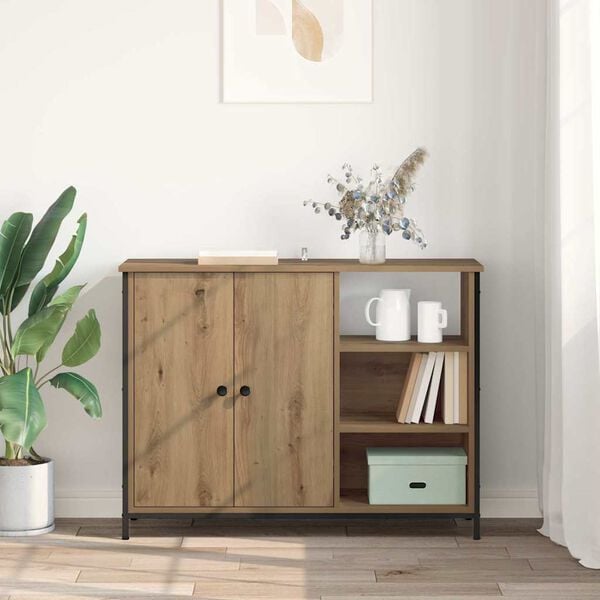 vidaXL Sideboard Artisan Oak 100 x 33 x 75 cm Engineered Wood