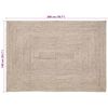 vidaXL Area Rugs Rectangular Natural and White 140 x 200 cm