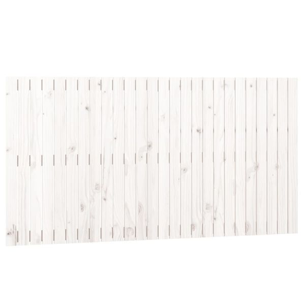 vidaXL Wall Headboard White 166x3x90 cm Solid Wood Pine