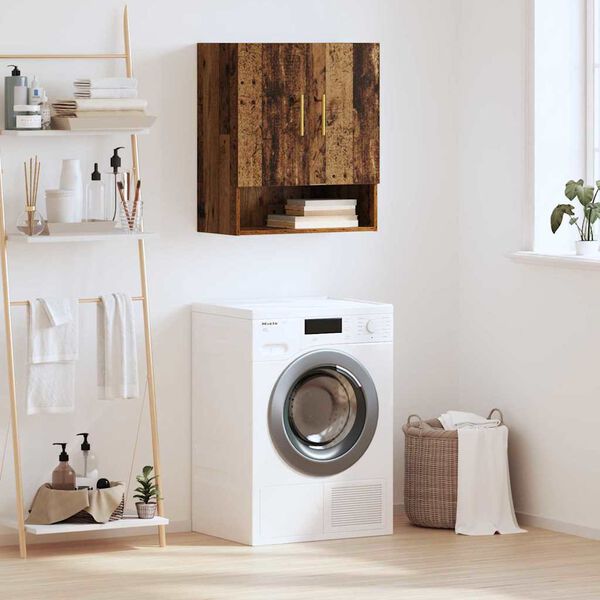 vidaXL Wall Cabinet Old wood 60 x 31 x 70 cm Engineered wood