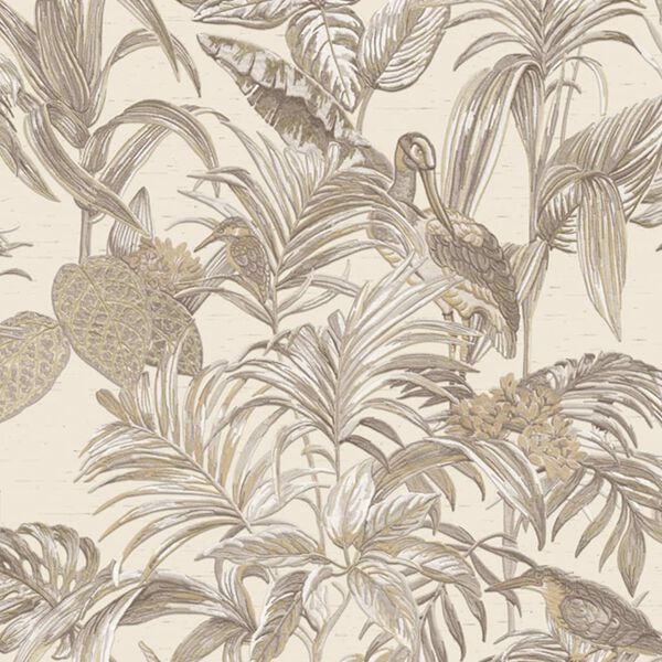 DUTCH WALLCOVERINGS Wallpaper Bird-of-Paradise Cream