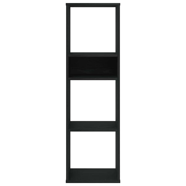 vidaXL Book Cabinet Black 34x31x112 cm Engineered Wood