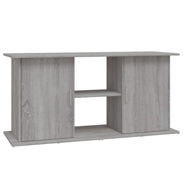 vidaXL Aquarium Stand Grey Sonoma 121x41x58 cm Engineered Wood