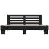 vidaXL Bed Frame without Mattress Black 200x200 cm