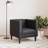 vidaXL Sofa Black 74.5 x 71 x 70.5 cm PVC