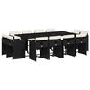 vidaXL Garden Dining Set | Black, Cream White