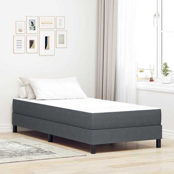 vidaXL Bed Mattress with Mattress Grey 80 x 200 cm Fabric