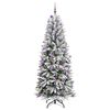 vidaXL Artificial Christmas Tree with 300 LEDs White 93 x 93 x 240 cm