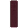 vidaXL Anti-slip Stair Mats 15 pcs Bordeaux 75 x 20 cm PP