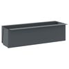 vidaXL Flower Boxes for Euro Pallets 12 pcs Grey 36x13.5x9.5 cm PP