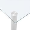 vidaXL Dining Table Transparent 120x60x75 cm Tempered Glass