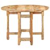 vidaXL Dining Table Round 110x76 cm Solid Mango Wood