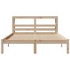 vidaXL Bed Frame without Mattress 120x190 cm Small Double Solid Wood Pine