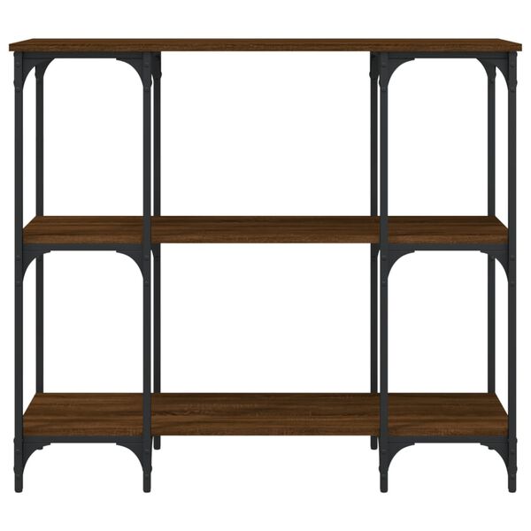 vidaXL Console Table Brown Oak 102x35x90 cm Engineered Wood