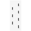 vidaXL Wall-Mounted Coat Rack White 30 x 1.5 x 80 cm Engineered wood
