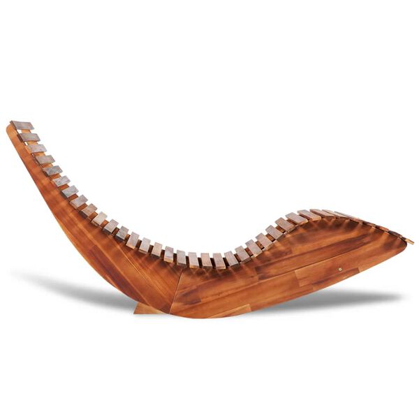 vidaXL Rocking Sun Lounger Acacia Wood