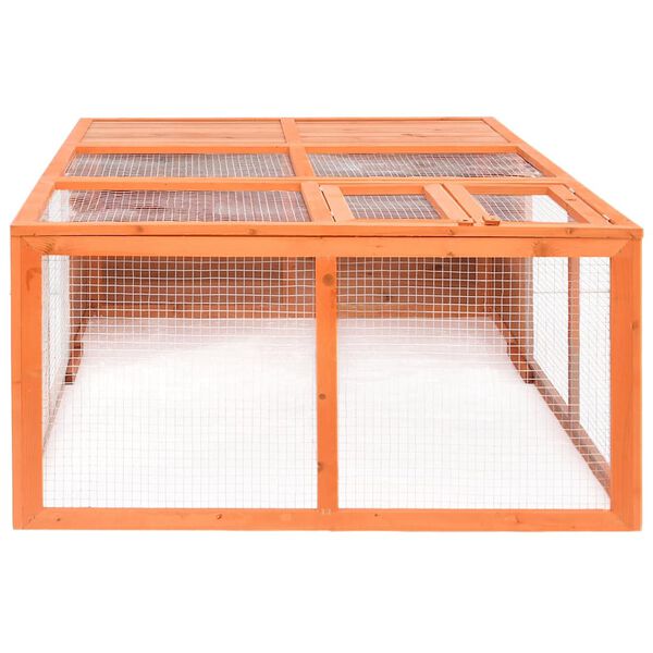 vidaXL Garden Animal Cage 150x100x50 cm Solid Firwood