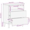 vidaXL Bedside Table Multicolour 50 x 33 x 60 cm Solid Mango Wood