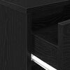 vidaXL Bedside Cabinets 2 pcs with Drawer Black 40x34x50 cm