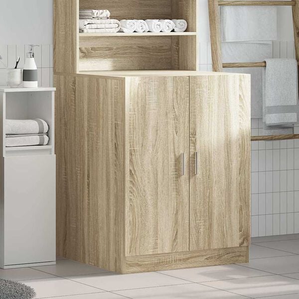 vidaXL Washing Machine Cabinet Sonoma Oak 70.5x71.5x91.5 cm