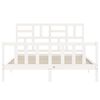 vidaXL Bed Frame without Mattress White 160x200 cm Solid Wood Pine